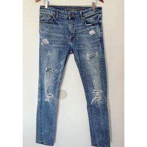 American Eagle Womens Next Level Airflex Distressed Slim Jeans 32x34